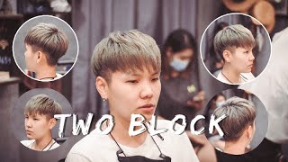 The garam |Two-block haircut | Barber Bangkok