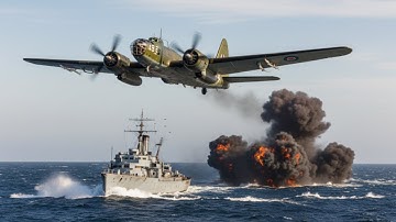 Japan Shocked When B-25 Mitchells’ Eight-Gun Noses Sank 8 Transports and 4 Destroyers