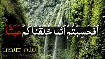 أَفَحَسِبْتُمْ أَنَّمَا خَلَقْنَاكُمْ عَبَثًا || اسلام صبحى || سورة المؤمنون #حالات واتس اب قران