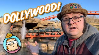 Dollywood Smoky Mountain Christmas - Big Bear Mountain Roller Coaster - Construction Update