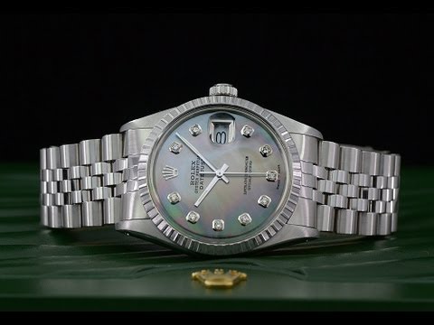 mother of pearl rolex mens