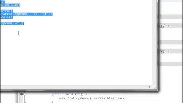 Nested Loop demo: While using NetBean IDE