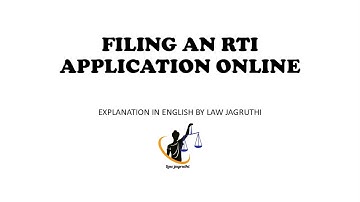 How to file RTI application Online| File RTI Online | Steps to file RTI Online | English |