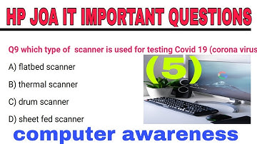 joa it post code 817 important questions / hp joa it computer important questions