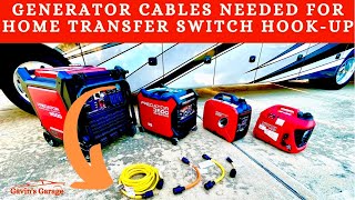 How to connect a Generator to your home Transfer Switch, Generator Adapters needed for BackUp power