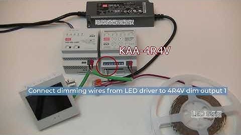 DEEMO video: KAA-4R4V dimming actuator to simple control