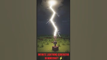Infinite lightning generator in minecraft ⚡#viral #minecraft #viralvideo