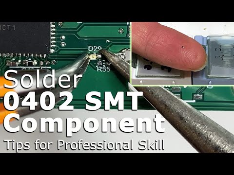 How To Hand Solder 0402 Small Surface Mount Component SmtSmd Like A Pro