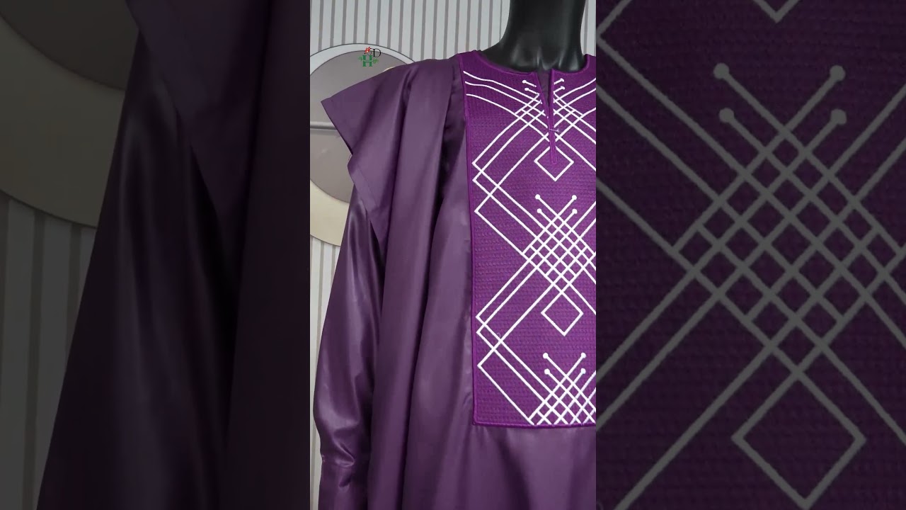 HDAfricanDress African Clothes For Men Bazin Purple Dark Blue Clothing Men 3 PCS Set Trads Wears