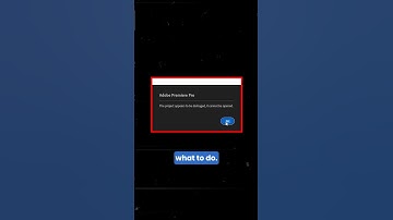 How to Recover Damaged Premiere Pro Project File