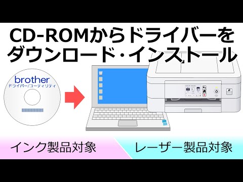 CD-ROMからドライバーをインストールする方法