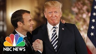 How The Trump-Macron ‘Bromance’ Blossomed At This State Visit | NBC News