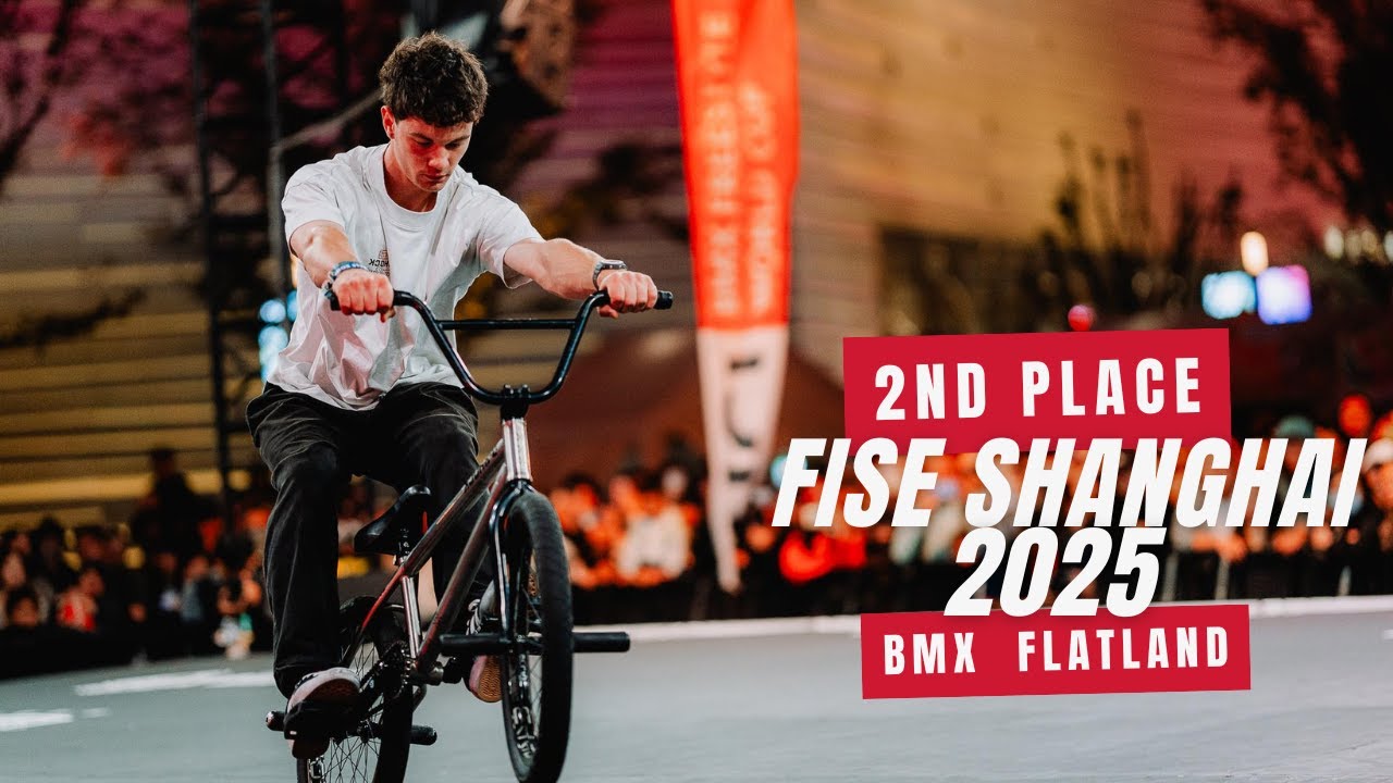 JULIEN BARAN - 2ND PLACE - UCI BMX FLATLAND FINAL MEN SHANGHAI
