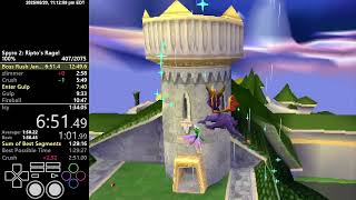 (1:32:59) Spyro 2 100% Speedrun