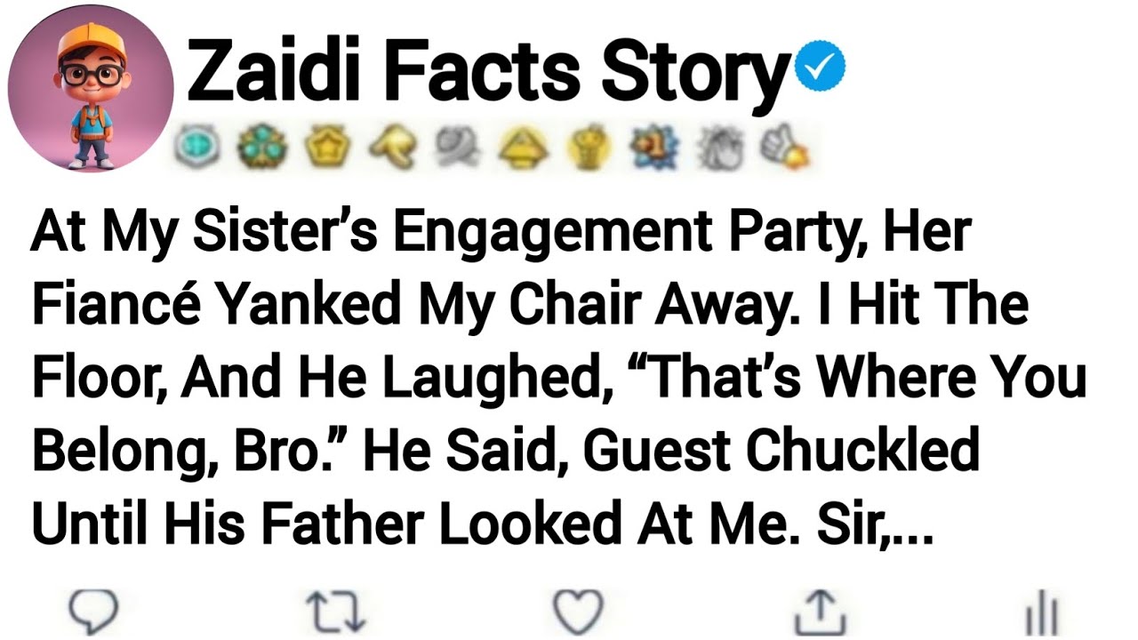At My Sister's Engagement Party, Her Fiancé Yanked My Chair Away. I Hit The Floor,...Reddit Story