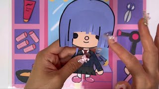 💌Paperdiy💌 asmr compilation | tocaboca hairshop | KUROMI Skincare | Birth of cinnamoroll play