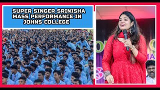 SUPER SINGER SRINISHA MASS PERFORMANCE IN JOHNS COLLEGE / JKS NEWSY