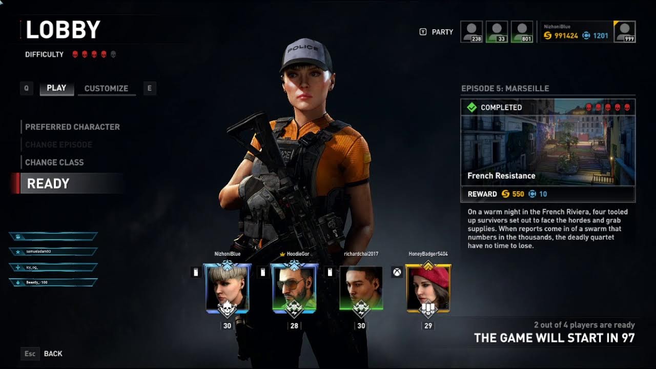 World War Z 6 skull Epic Extreme runs