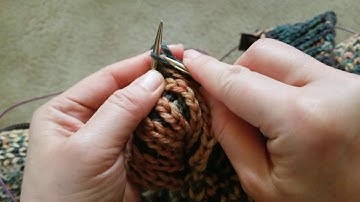 Binding off brioche rib with a hybrid edge