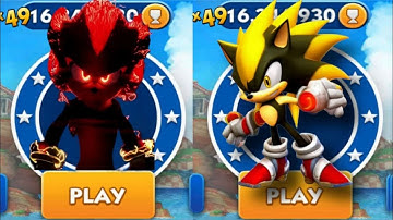 Sonic Dash - Shadow VS Captain Shadow _ Movie Sonic vs All Bosses Zazz Eggman