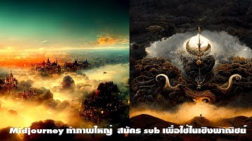 สร้างด้วย AI Midjourney ทำภาพใหญ่  สมัคร sub เพื่อใช้ในเชิงพาณิชย์