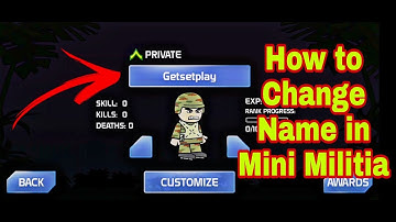 How to change name in mini militia