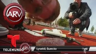 2 hermanos de suecia lanzan una rosquilla al espacio al rojo vivo telemundo
