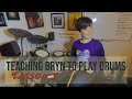 Teaching Bryn How To Play Drums - Lesson 5