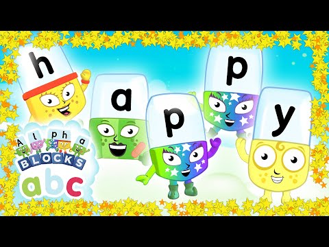 ⁣Alphablocks - Can You Spell HAPPY? | Phonics | Learn to Read