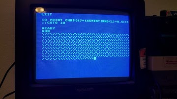 BASIC Maze Generator on Atari 800XL