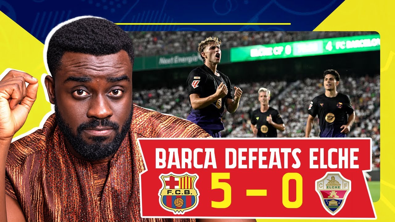 Barcelona blesses the world with special water by pouring 5 against Elche🔥🔥🔥