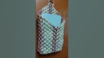 Cotton Macrame Letter Holder # Macrame Magic Art