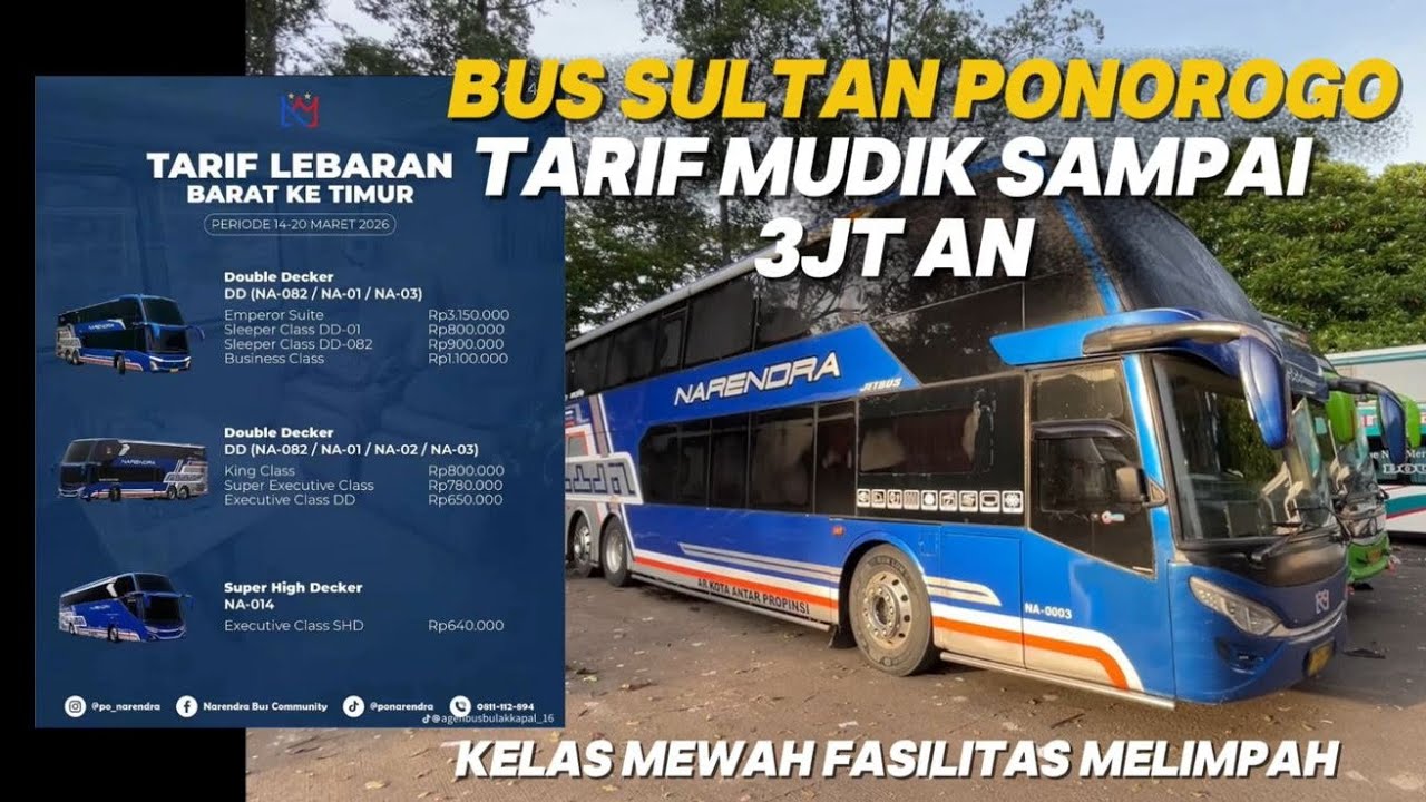 TARIF LEBARAN SAMPAI 3JT CUMA ADA DI BUS INI😱ABSEN KEBERANGKATAN PAGI PORIS TAK SERAMAI BIASANYA‼️