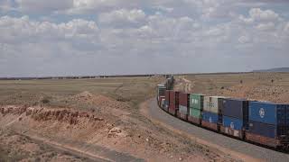 BNSF 16K STACKS ON SEPARATED RIGHT-OF-WAY WEST OF JOFFRE, NM ON BELEN CUT-OFF: TRAINS OF NEW MEXICO by mijflow 219 views 3 years ago 3 minutes, 57 seconds