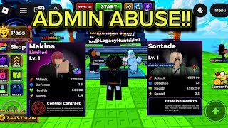 I FINALLY MADE IT TO A ADMIN ABUSE Roll A Anime To Fight!!