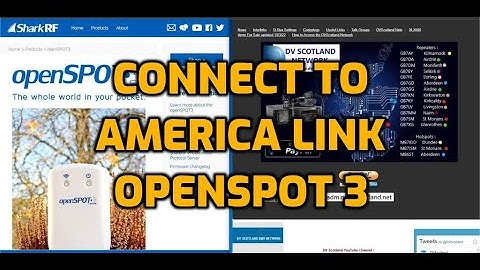 OPENSPOT 3-HOW TO LINK TO AMERICA LINK-USE FCS Reflectors