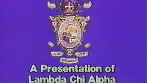 Alcohol Awareness - 1988 - Lambda Chi Alpha