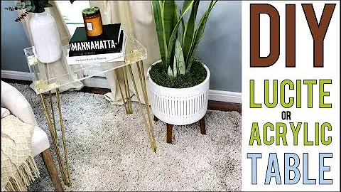 DIY: Super SEXY, Mid Century Modern, CLEAR Table! - by Orly Shani
