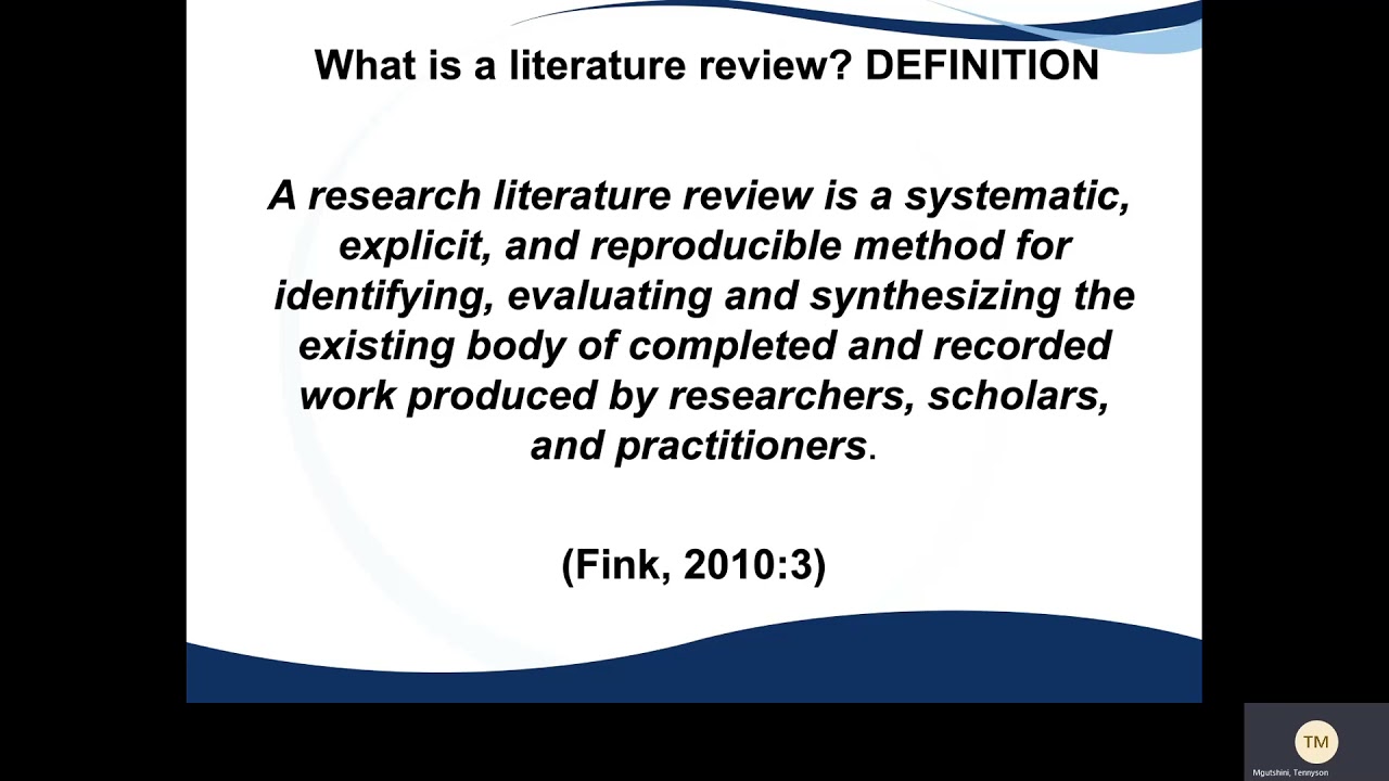 youtube literature review