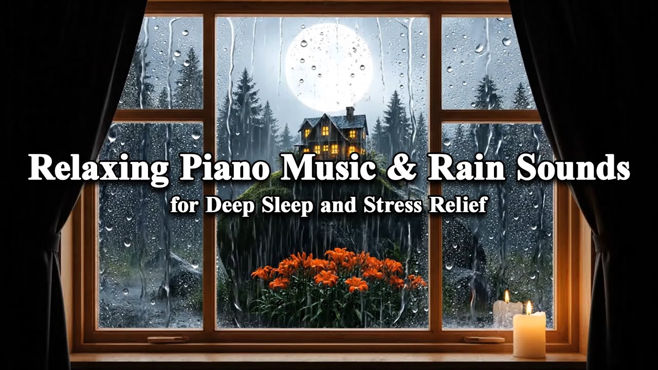 Relaxing Piano Music & Rain Sounds for Deep Sleep and Stress Relief ...