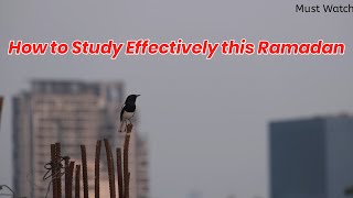 How to Study Effectively during Ramadan|Watch this..|#ramadan