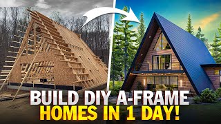 Building Dreams: DIY A-Frame Homes in a Day with Den's Prefab Kit!