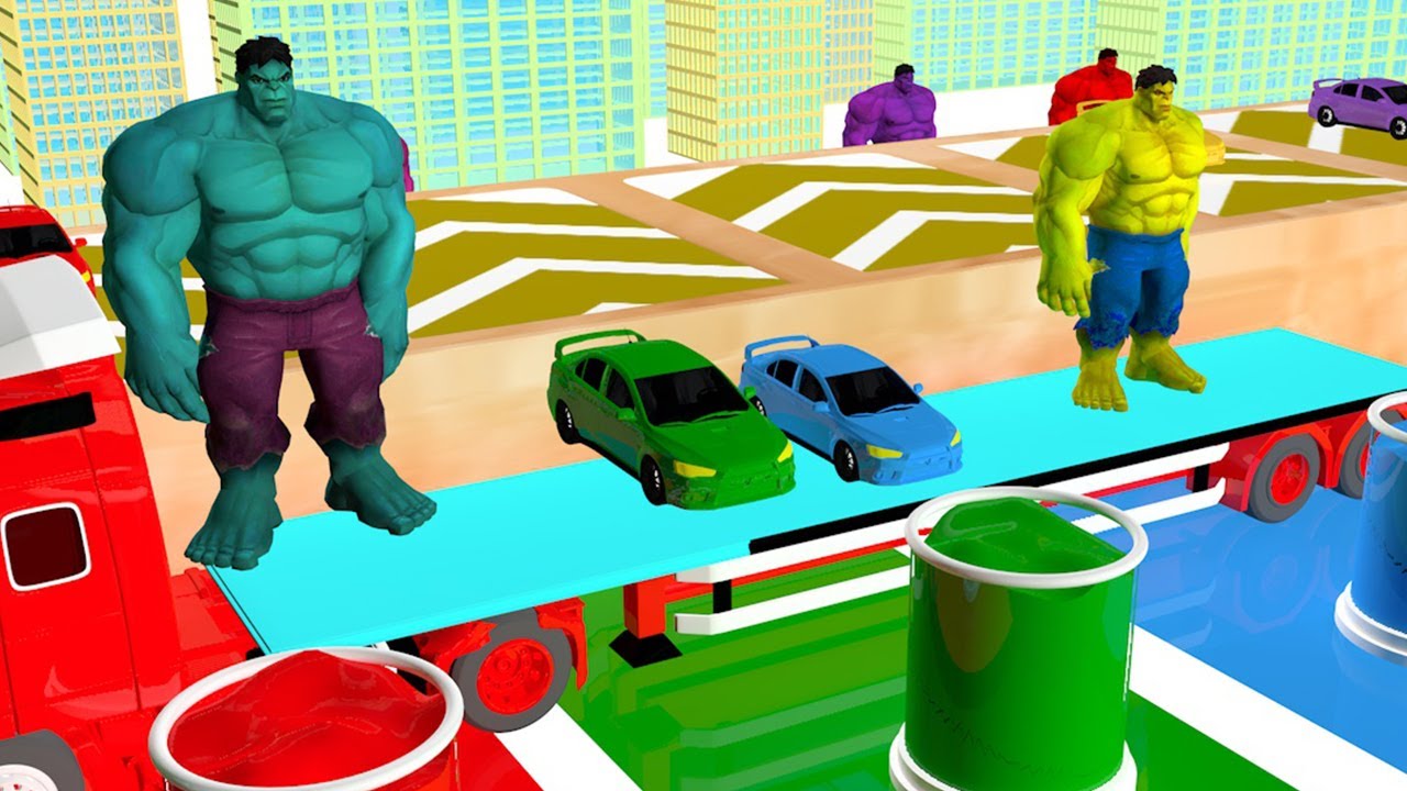 Colorful Hulk For Kids To Learning The Colors With Red Hulk Blue Hulk Colorful Hulk For Kids To Learning The Colors With Red Hulk Blue Hulk
