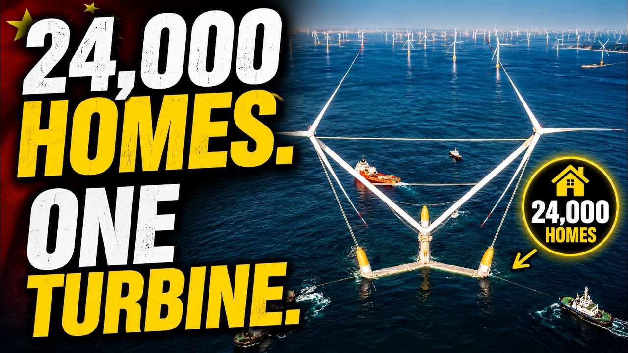 China Just Cut Floating Wind Costs in HALF With the World's Biggest Turbine