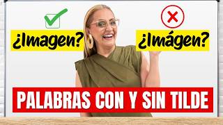 Palabras Con Tilde Y Sin Tilde Con Ejemplos