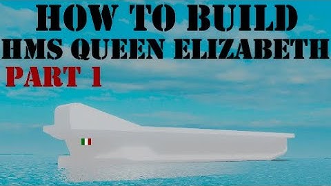 How To Build HMS Queen Elizabeth on (Plane Crazy) Roblox Part 1