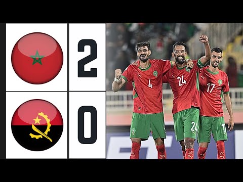 ملخص مباراة المغرب 2 0 أنغولا كأس أمم إفريقيا للمحليين 2025