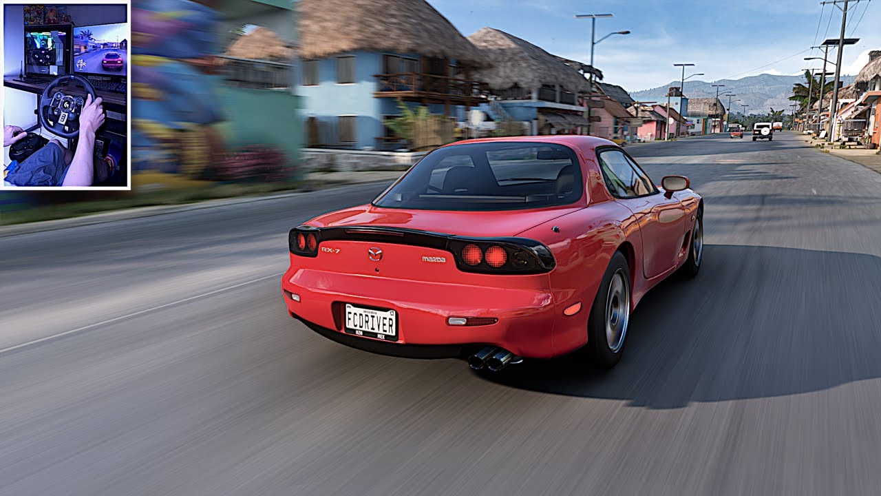 Mazda RX7 1997 | 4k | Volante y Shifter Logitech G923 | graficos ULTRA ...