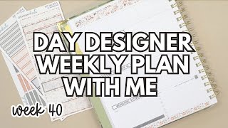 Week 40 plans!