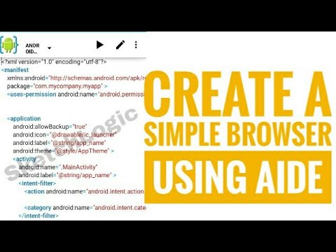 Create Simple Browser using Aide Aide tutorial